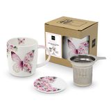 Butterfly Flowers T-Mug