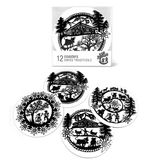 Untersetzer Swiss Tradition rund 12er Set