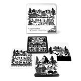 Untersetzer Swiss Tradition quadratisch 12er Set