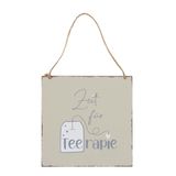 Tee Schild Zeit für Teerapie 17cm