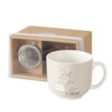 Tee Tasse und Sieb Zeit für Teerapie 300ml
