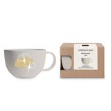 Golden Gingko taupe Matte Mug XXL