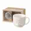 Tee Tasse und Sieb Zeit für Teerapie 300ml