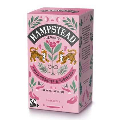 Hampstead Tea Hagebutte & Hibiskus Tee 20 Stück