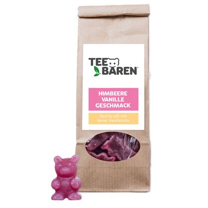 Tee-Bären Himbeere Vanille 100g