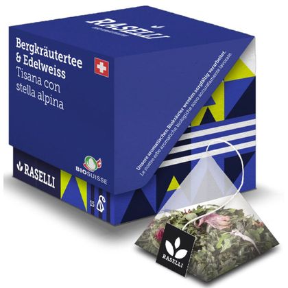 Rasseli Bio Bergkräutertee mit Edelweiss 15 Stück