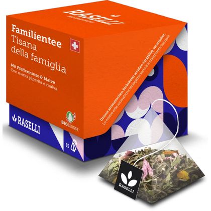 Raselli Bio Familientee mit Pfefferminze & Malve 15 Stück