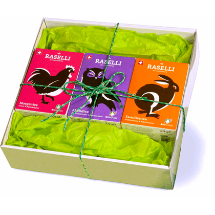 Raselli Geschenk 3er Set Beuteltee