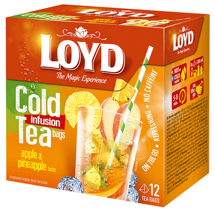Tee Cold infusion Apfel & Ananas Pyramiden-Beutel 12 x 2.5g