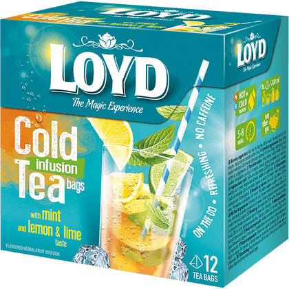 Tee Cold infusion Zitrone & Limette & Minze Pyramiden-Beutel 12 x 2.5g