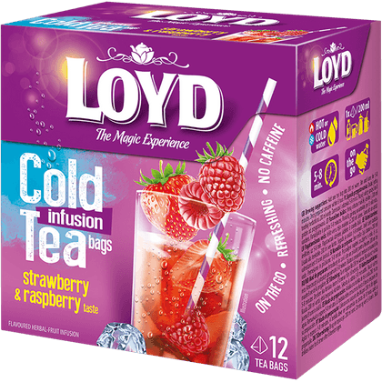 Tee Cold infusion Erdbeere & Himbeere Pyramiden-Beutel 12 x 2.5g
